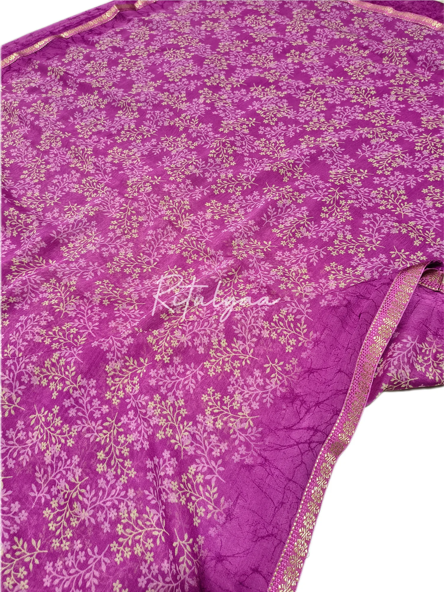 Chiffon Printed Saree view 2