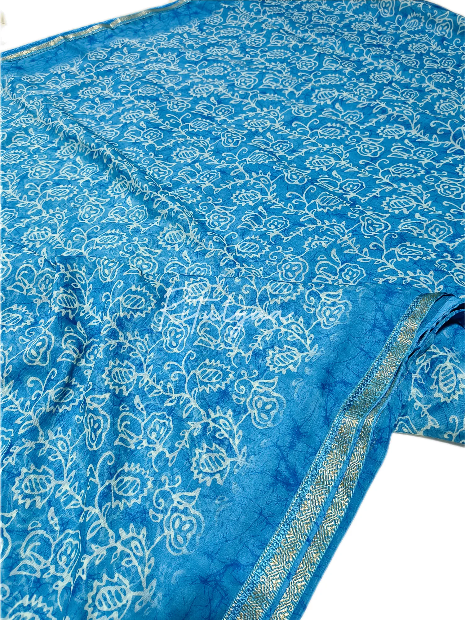 Allover Chiffon Printed Saree view 2