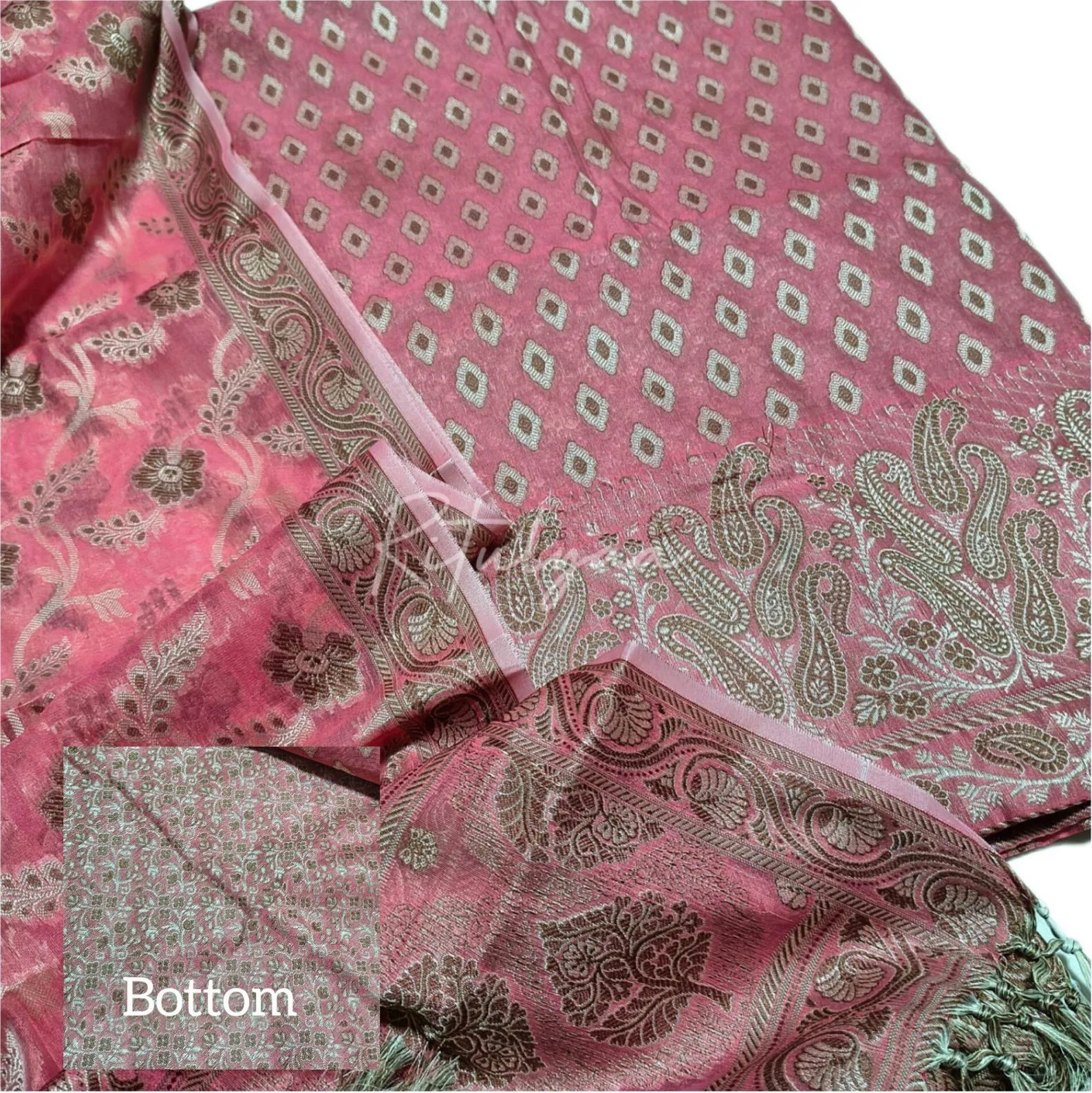 Allover Resham Weaving Suit view 4