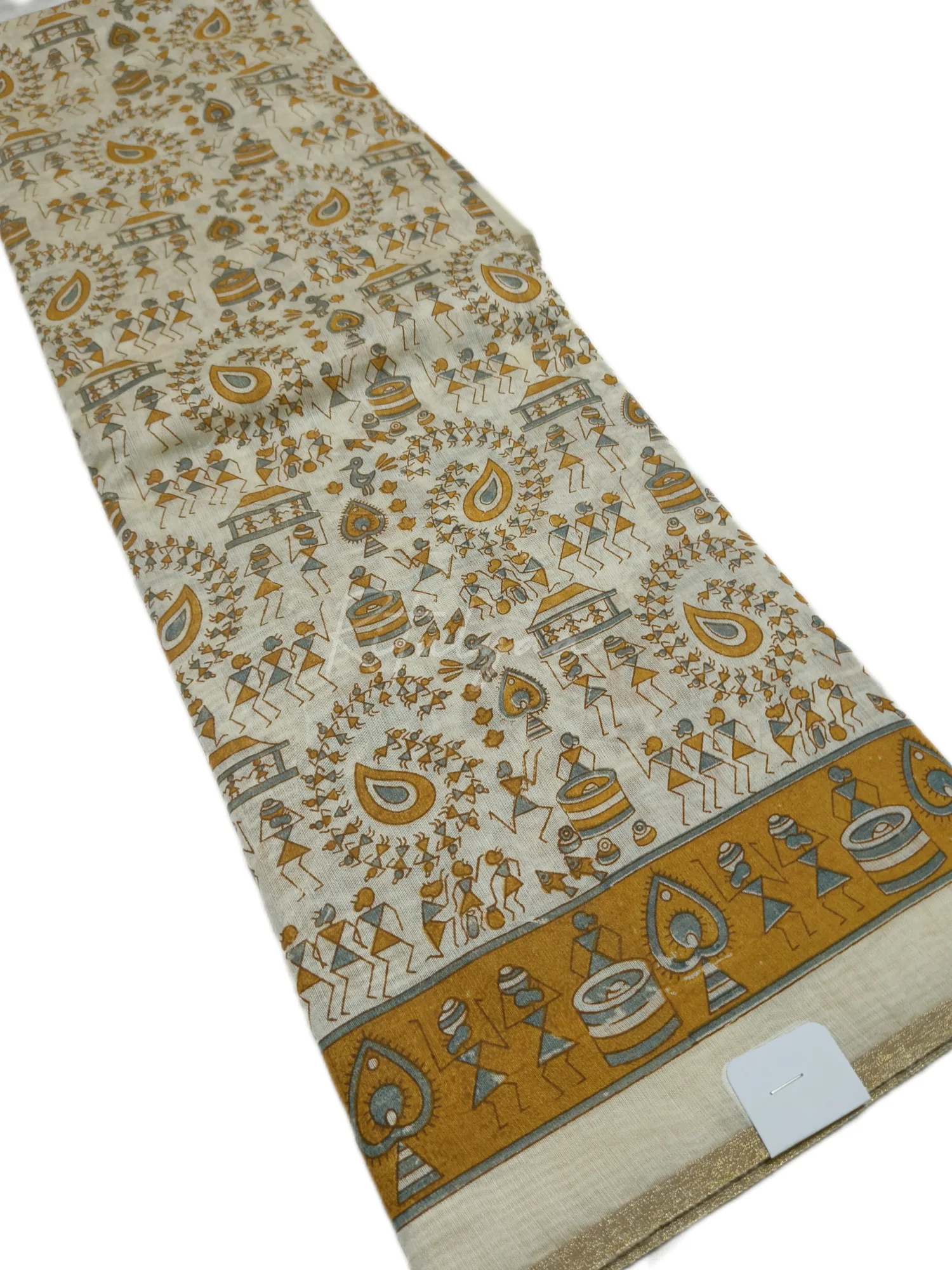 Worli Print Soft Cotton Saree view 2