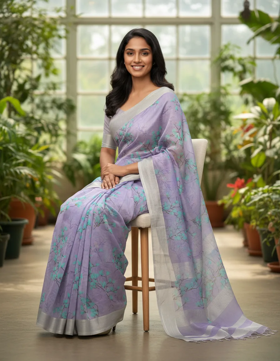 Printed Georgette Saree