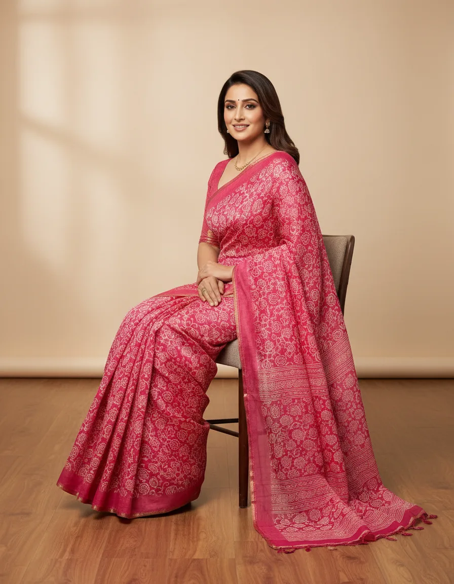 Printed Chiffon Saree