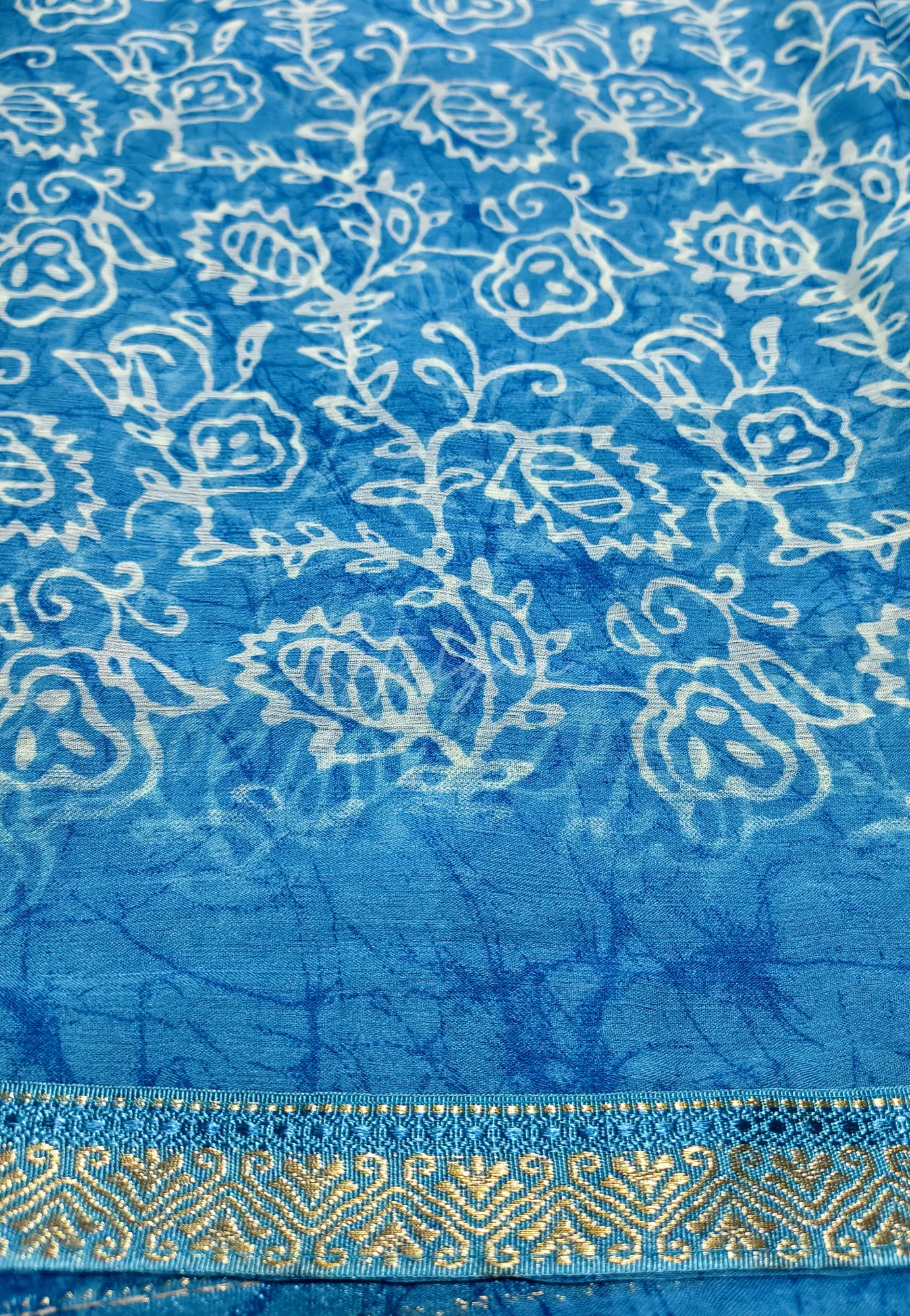 Allover Chiffon Printed Saree view 3