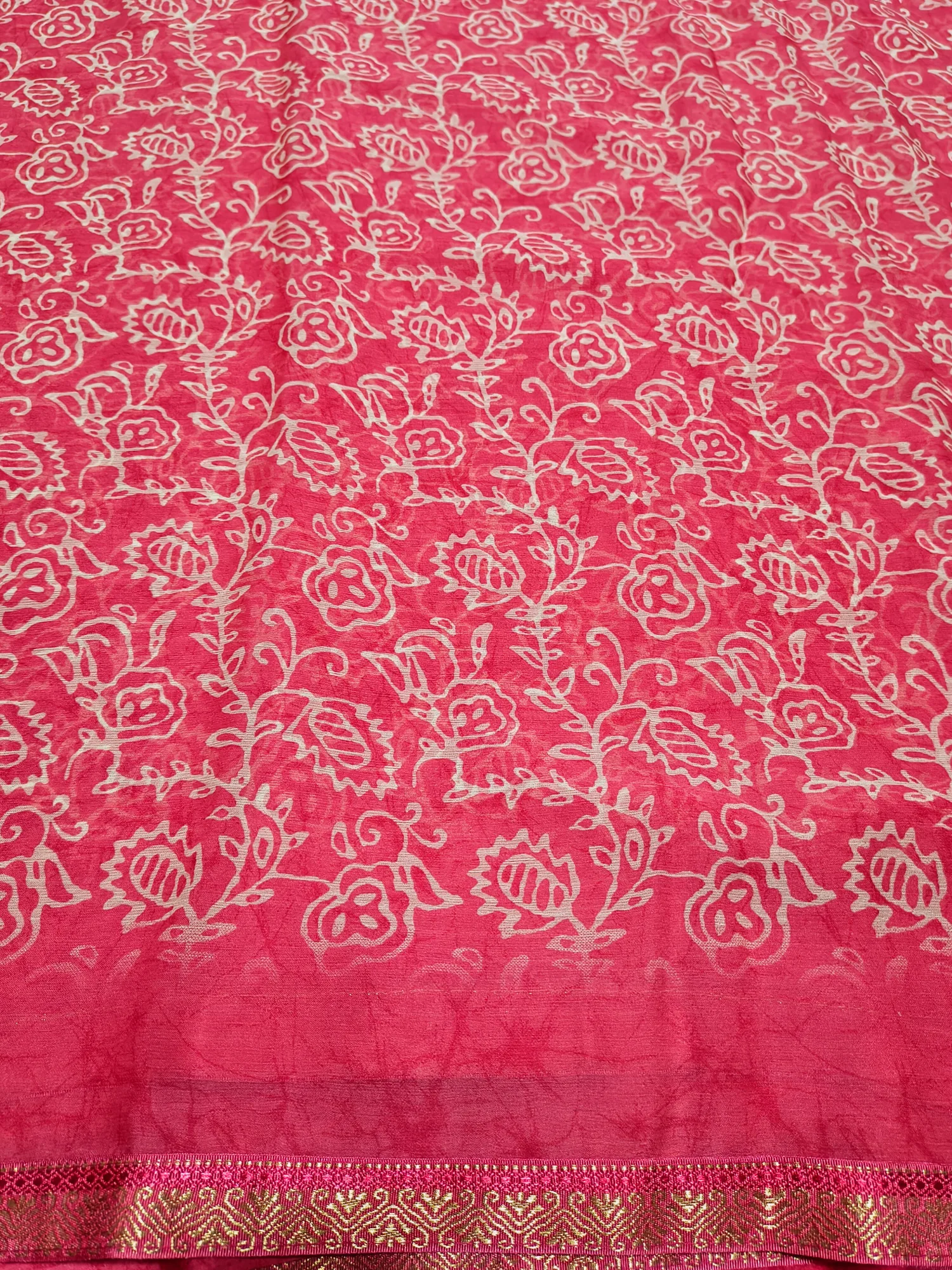 Printed Chiffon Saree view 3