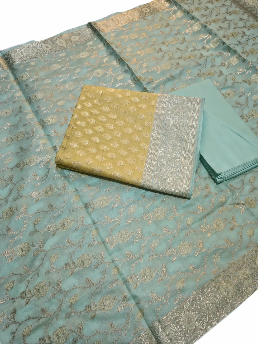 Premium Banarasi Allover Zari Weaving Suit view 2