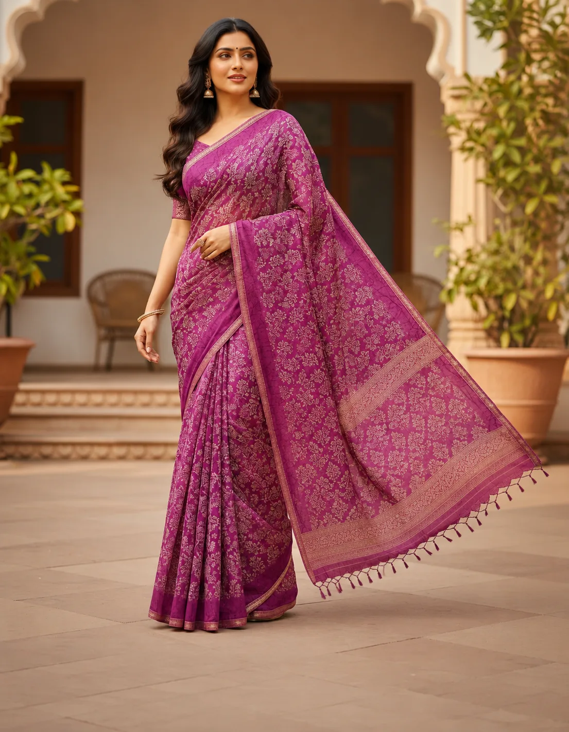 Chiffon Printed Saree