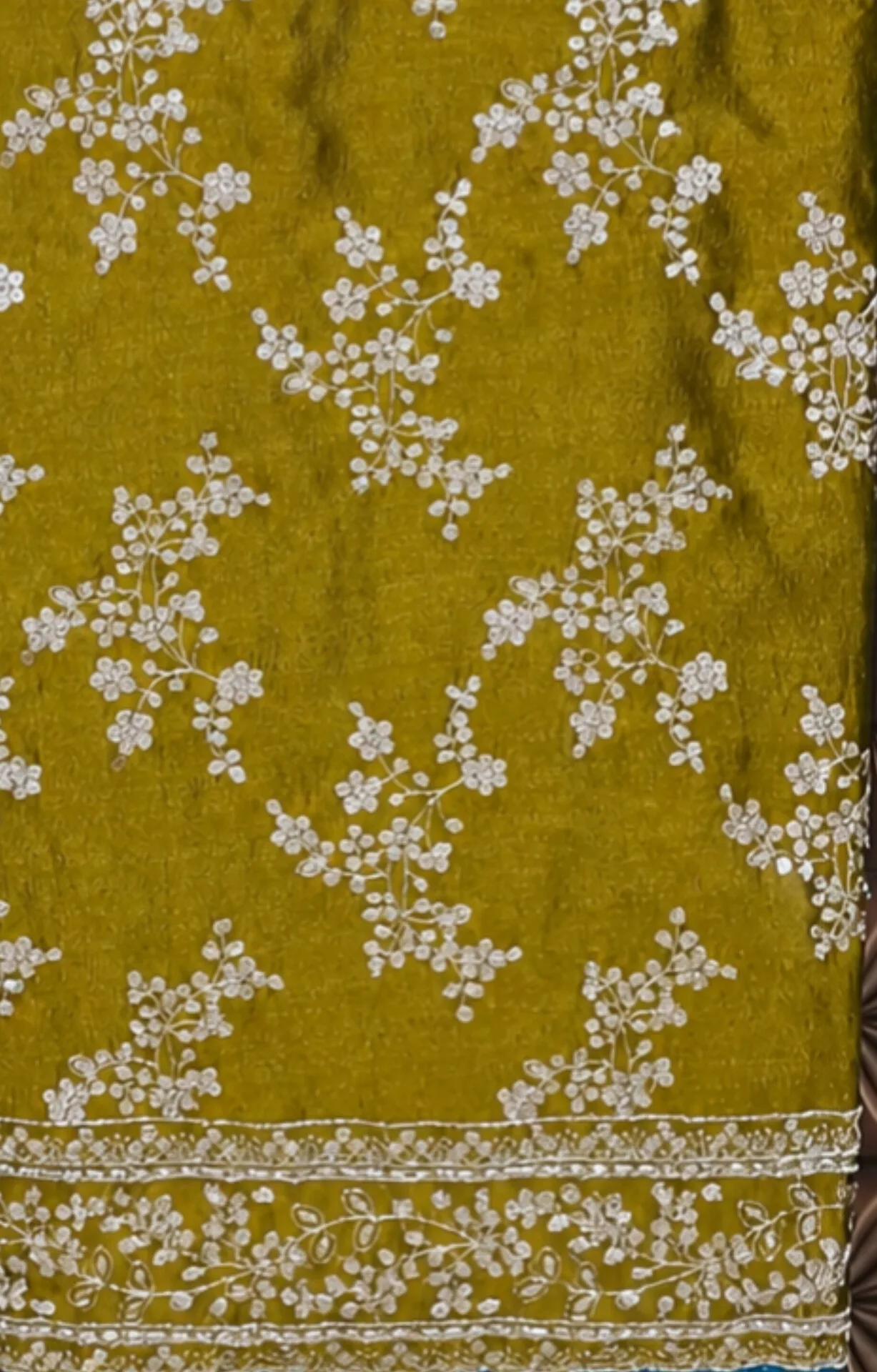 Allover Embroidery Silk Blend Suit view 3