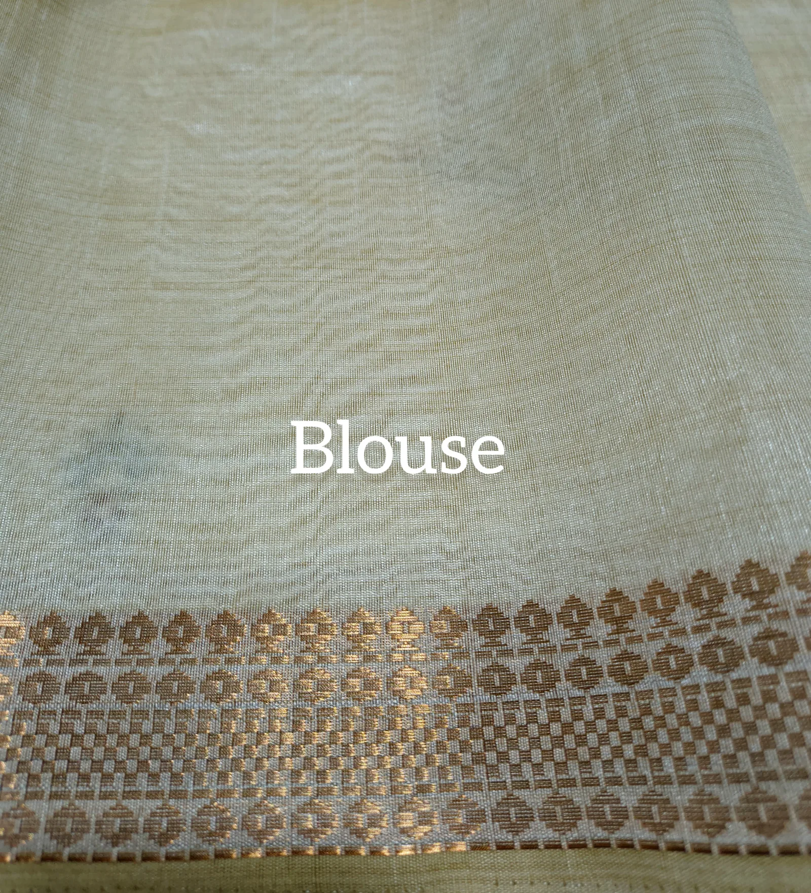 Embroidered Semi Tussar Saree view 5