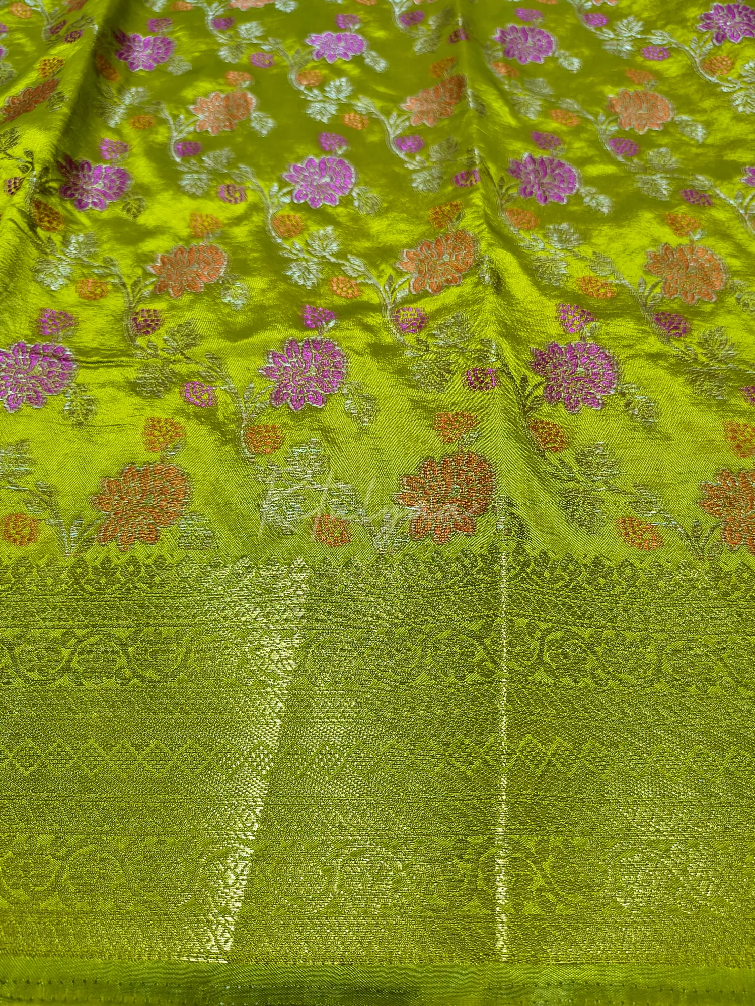 Allover Resham Weaving Saree view 3