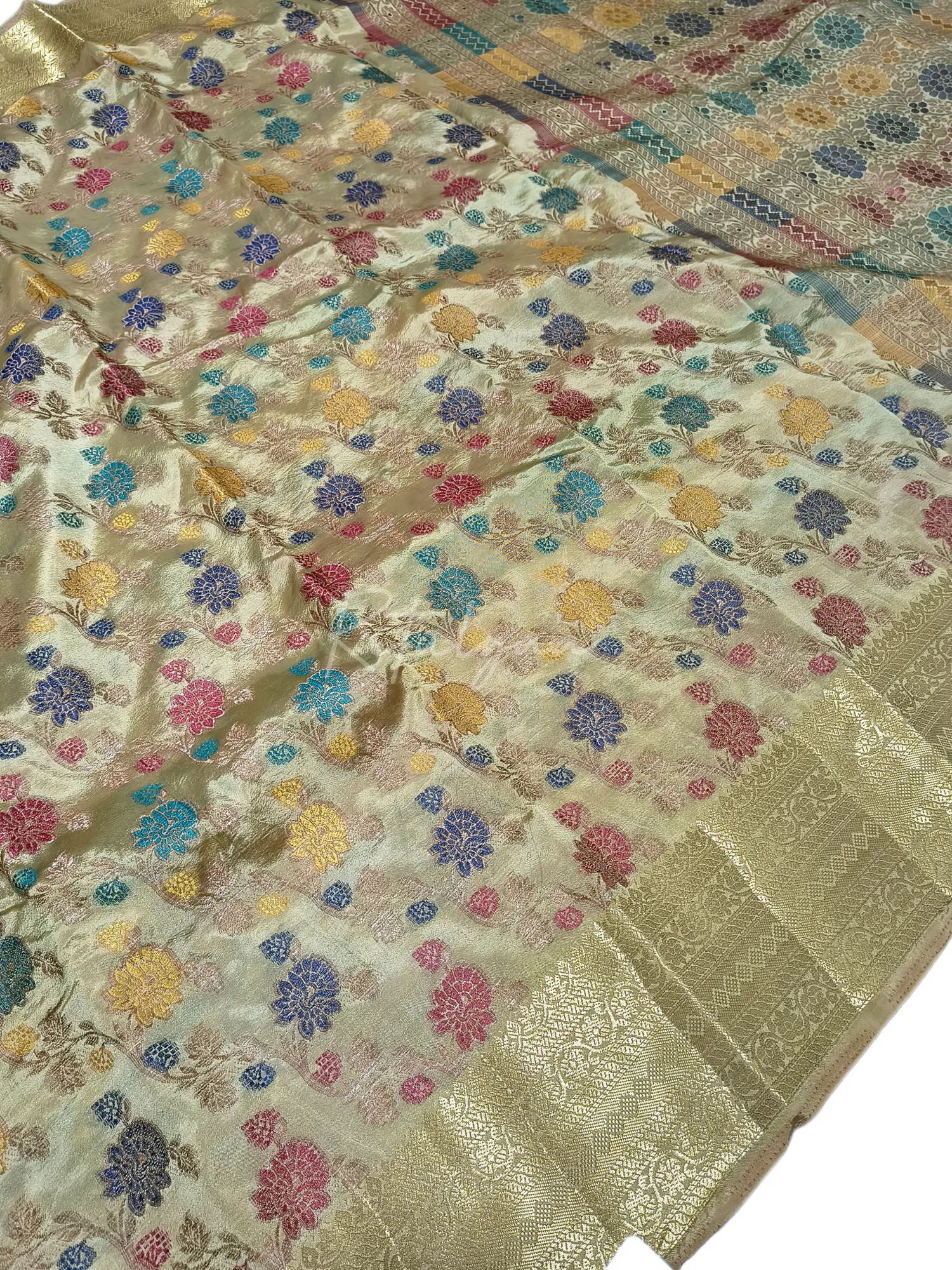 Silk Allover Resham Saree view 3