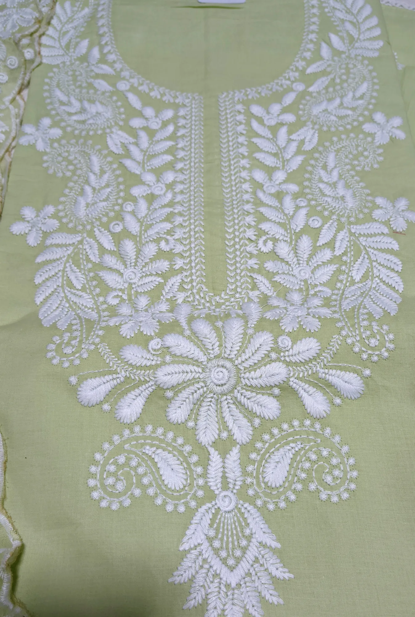 Pure Cotton Chikankari Work Suit view 3