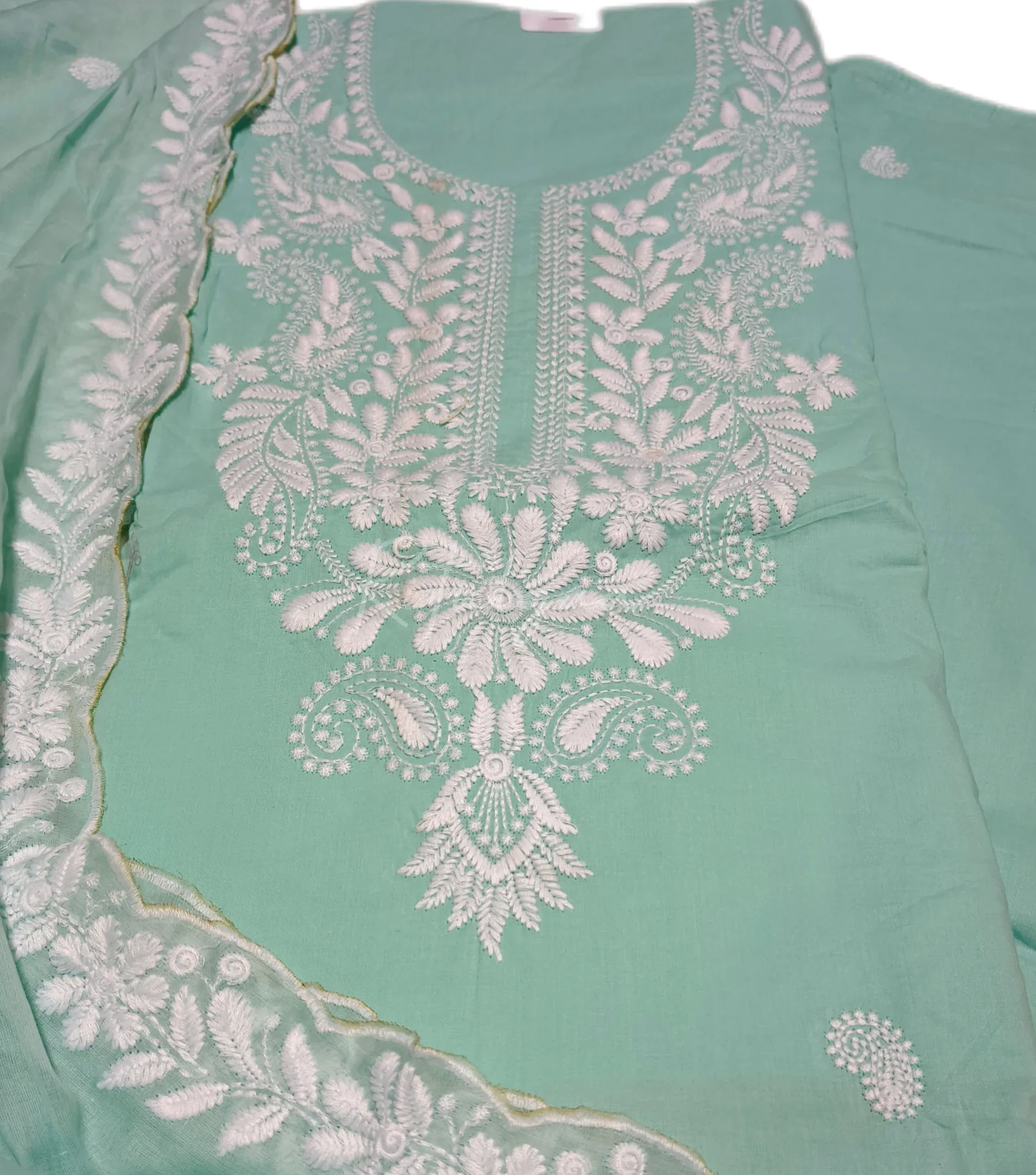 Pure Cotton Chikankari Suit view 2