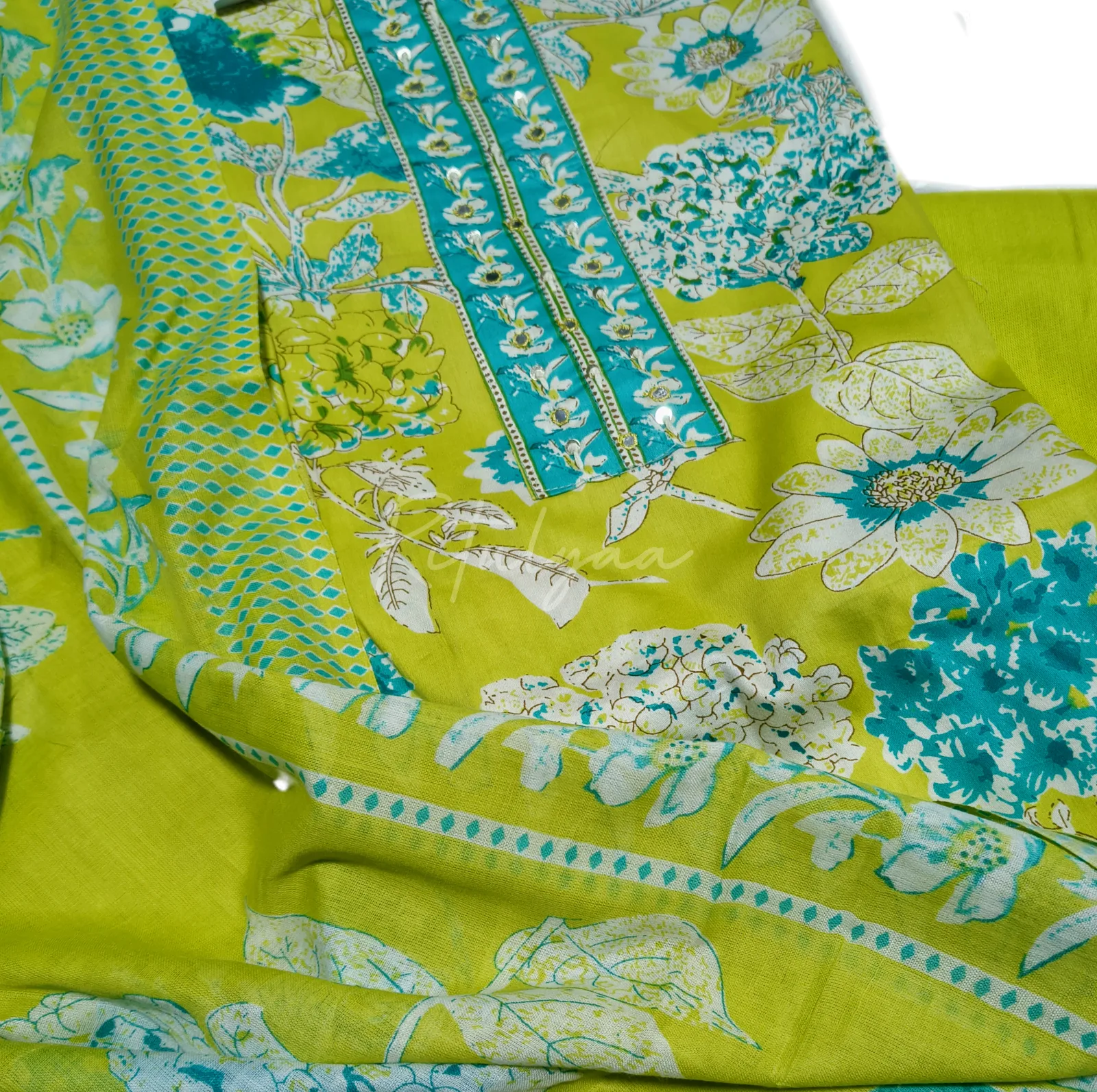 Printed Cotton Suit view 2