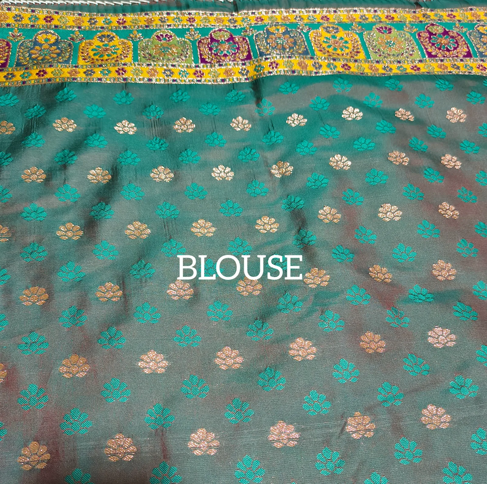 Meenakari Weaving Multi Color Saree view 6