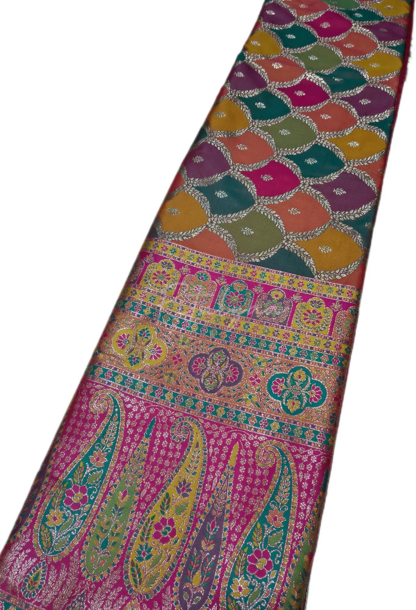 Multi Color Meenakari Weaving Saree view 2