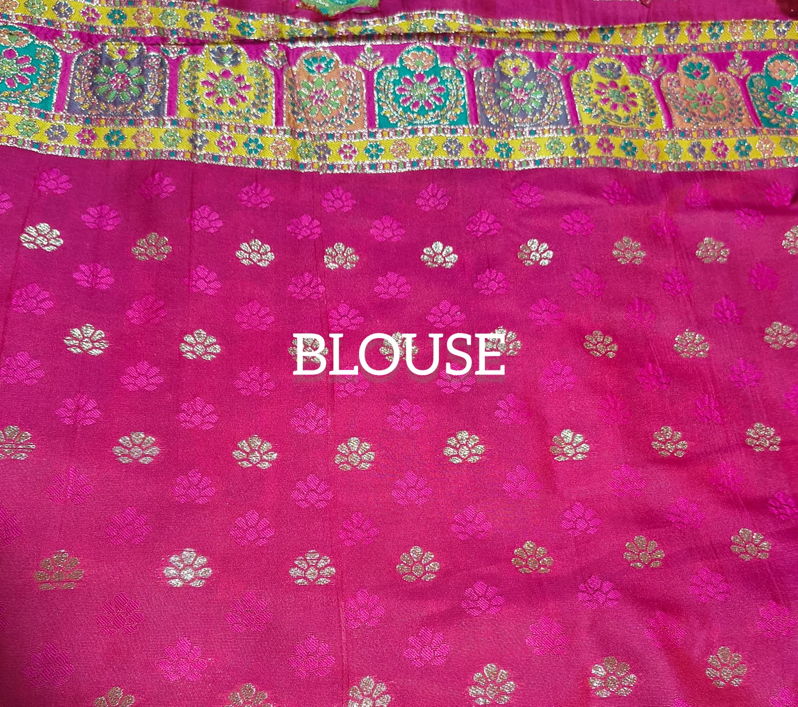Multi Color Meenakari Weaving Saree view 6