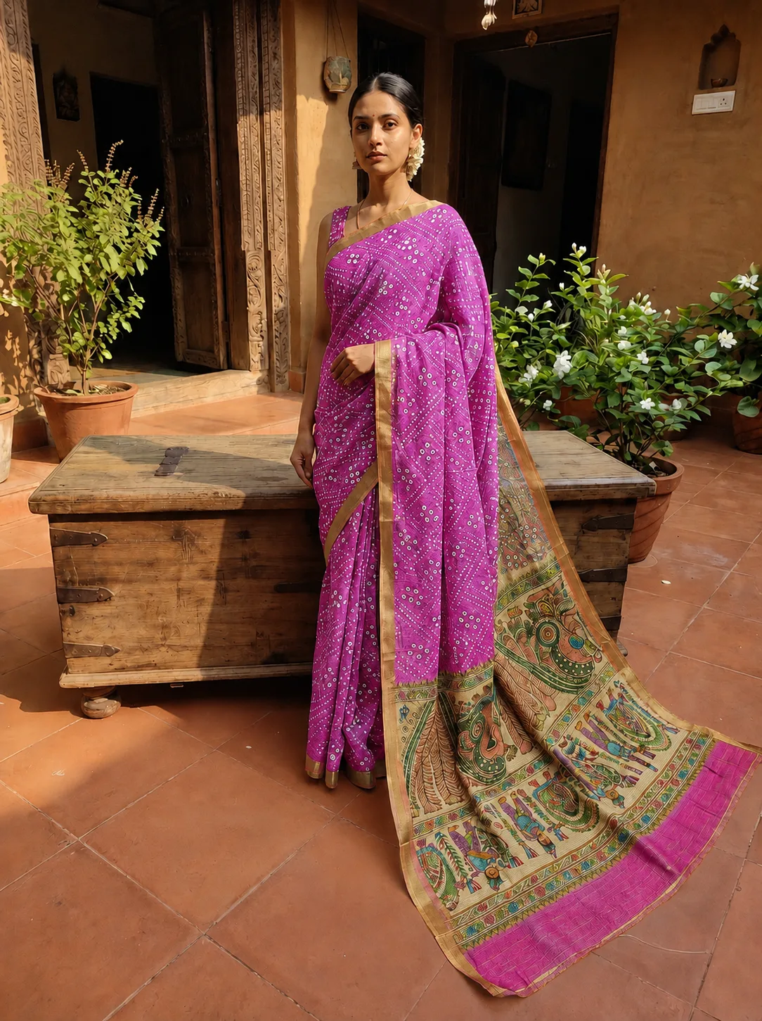 Shimmer Kota Doria Sarees view 3