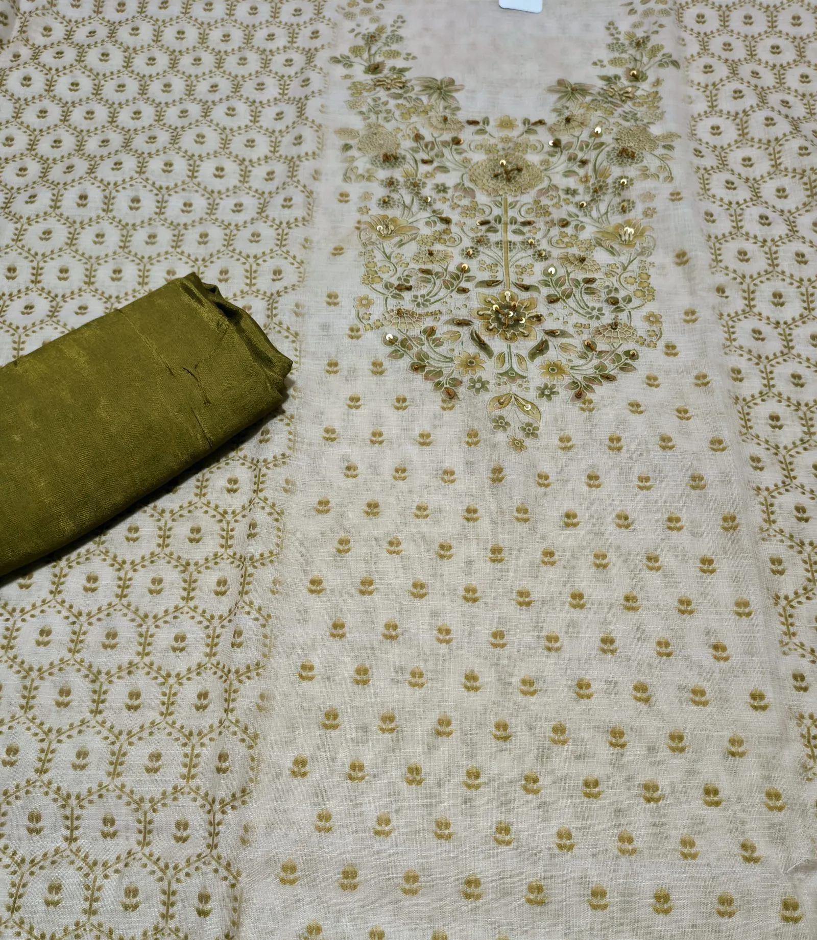 Printed Cotton Linen Suit view 2