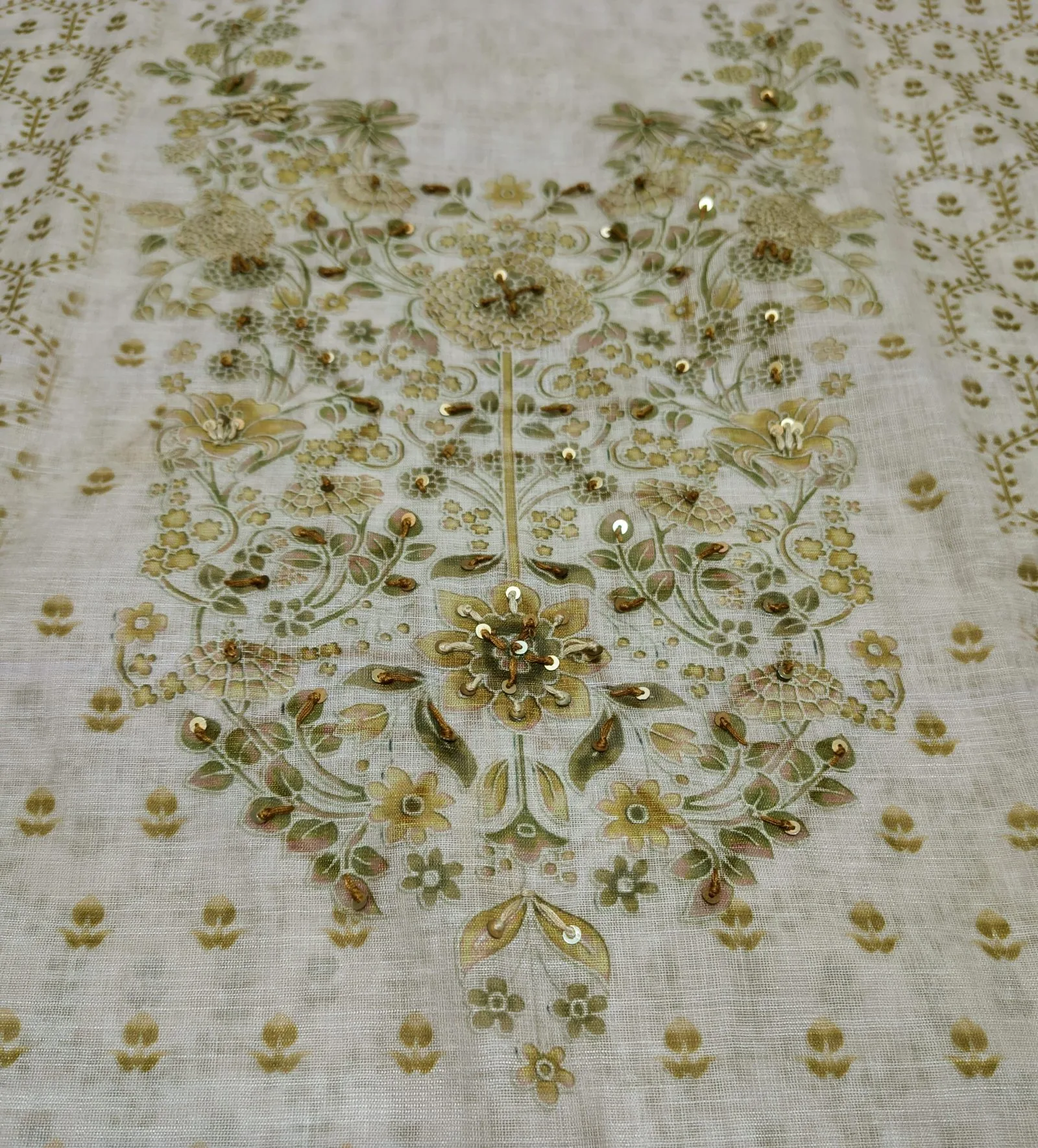Printed Cotton Linen Suit view 3
