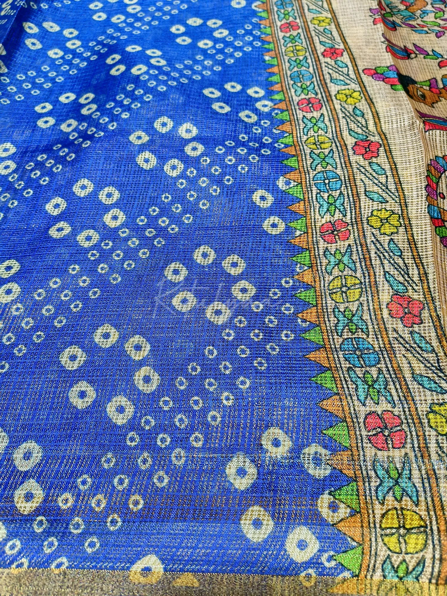 Printed Shimmer Kota Doria Sarees view 11