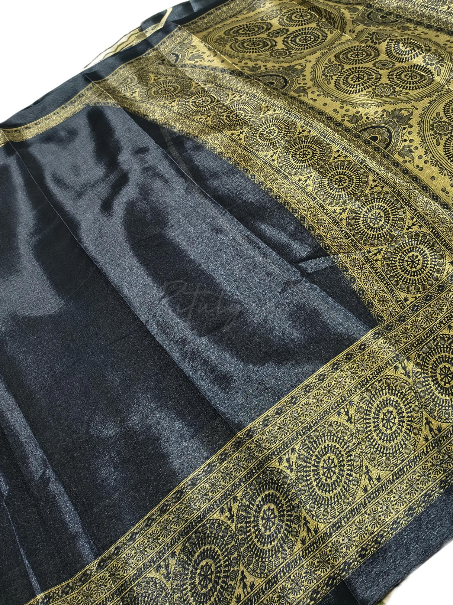 Printed Silk Blend Saree view 11